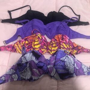 SUNSETS UNDERWIRE BANDEAU BIKINI TOPS